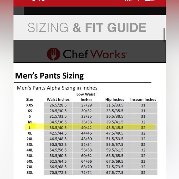 Chef Works Mens Chef Pants Essential Baggy Black Large Hotels Kitchen Casual - Picture 16 of 16